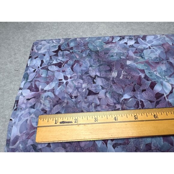 Batik Cotton Fabric with Leaf Pattern 1/2 yard x 44" - Picture 2 of 11